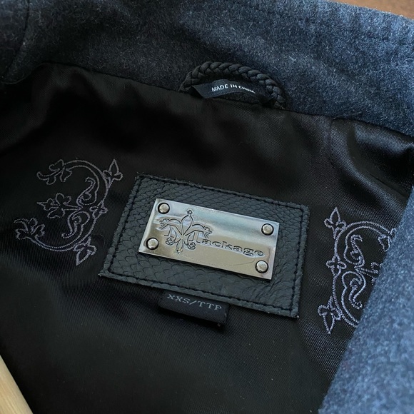 Mackage black leather jacket XXS - Picture 2 of 5